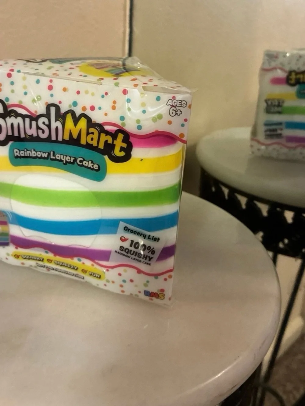 SmushMart Rainbow Layer Cake Scented Squishy Toy - Multicolor